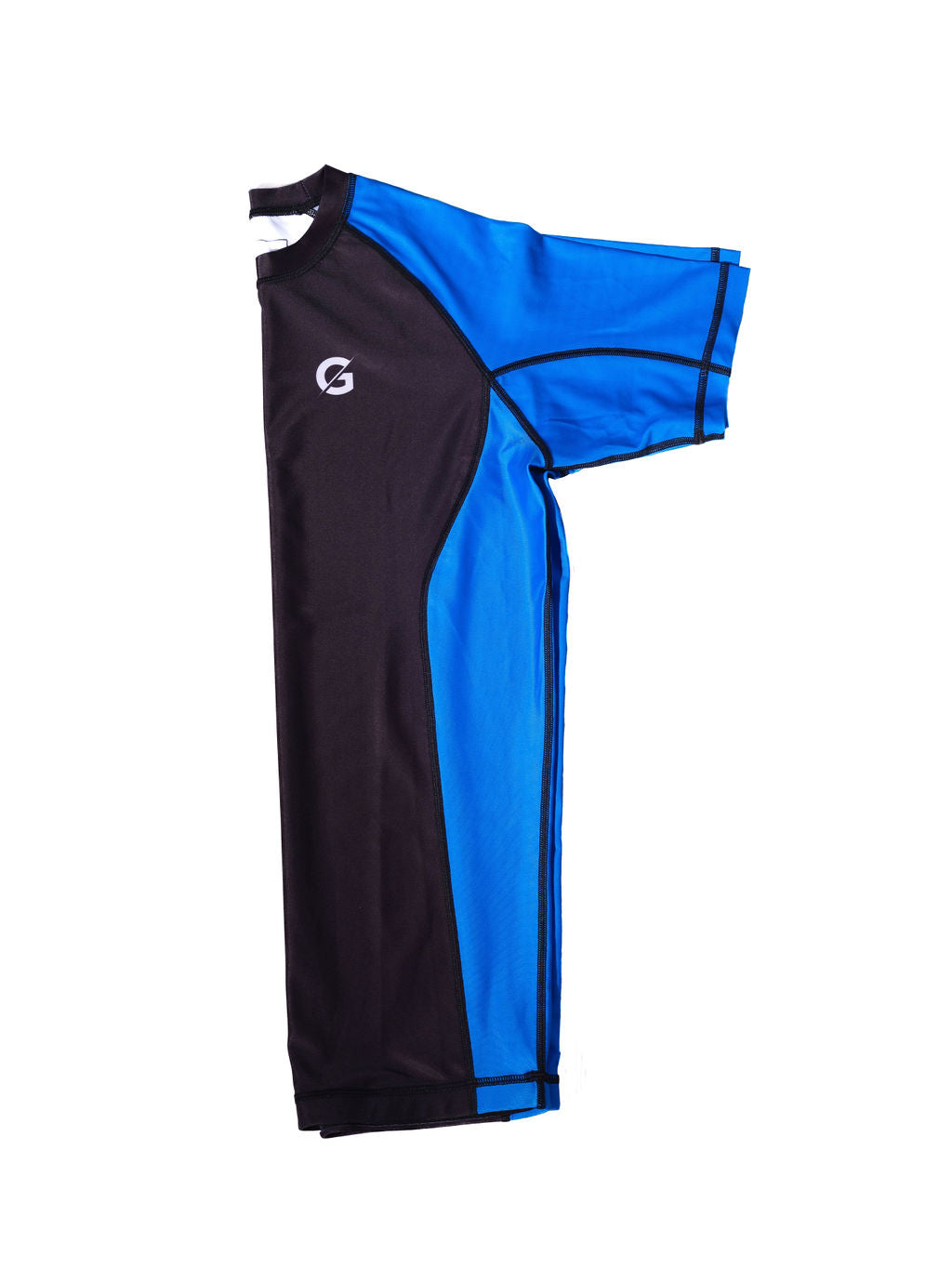 E/4 Premium Ranked No Gi Rash Guard - Blue Belt